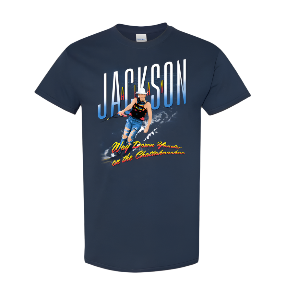 Navy Chattahoochee Skiing T-Shirt
