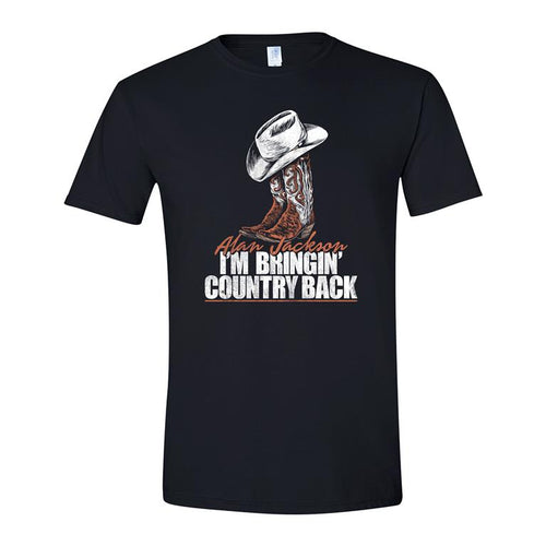 T-shirt - BACK/Boots & Hat