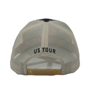 Circle Tour Logo Navy/Tan Trucker Hat